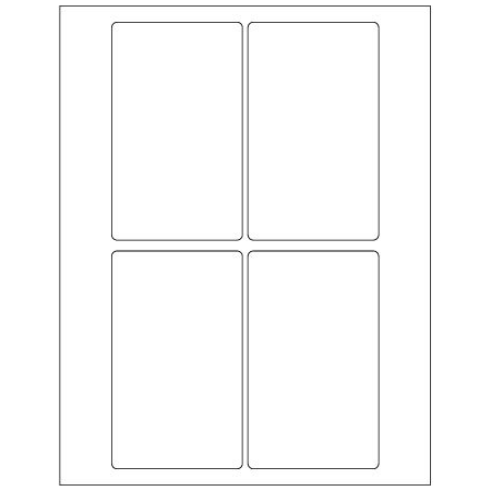 Bsc Preferred 3 x 5'' White Rectangle Laser Labels, 400PK BUY00024118